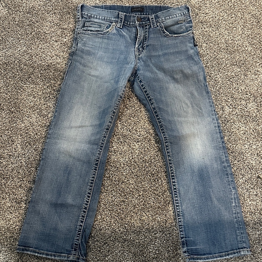 Silver Jeans Men's Classic Straight Blue Jeans